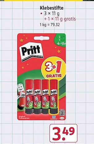 Klebestifte • 3 x 11 g • 1+1 gratis