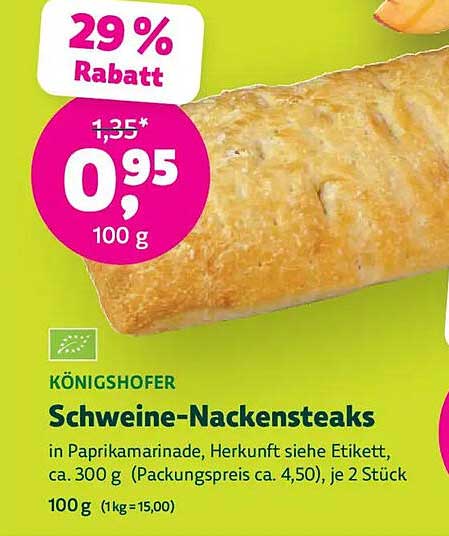 KÖNIGSHOFER Schweine-Nackensteaks