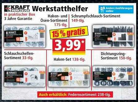 KRAFT Werkstatthelfer in praktischer Box 3 Jahre Garantie