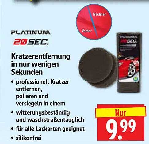Kratzentfernung in nur wenigen Sekunden