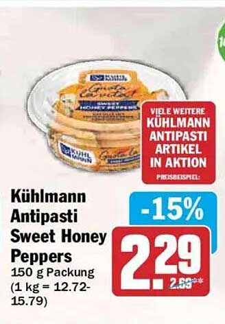 Kühlmann Antipasti Sweet Honey Peppers 150 g Packung