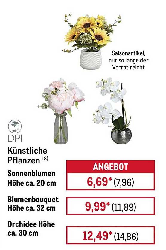 Künstliche Pflanzen Sonnenblumen Höhe ca. 20 cm