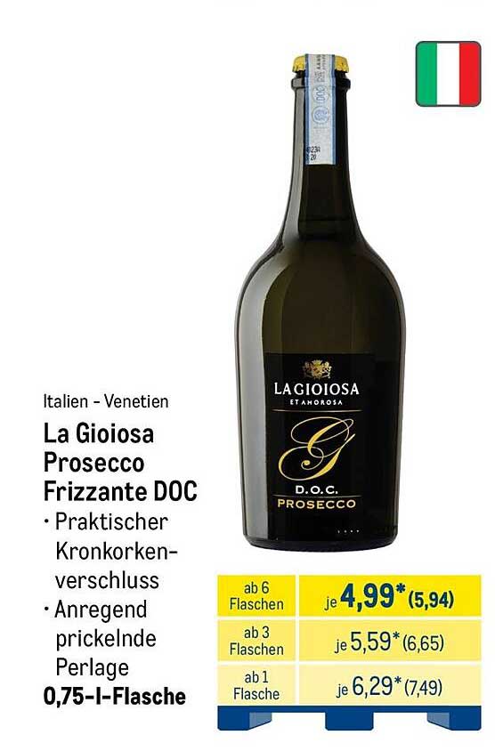 La Gioiosa Prosecco Frizzante DOC