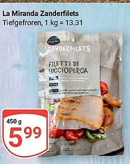 La Miranda Zanderfilets