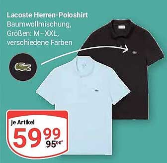 Lacoste Herren-Poloshirt Baumwollmischung, Größen: M-XXL, verschiedene Farben