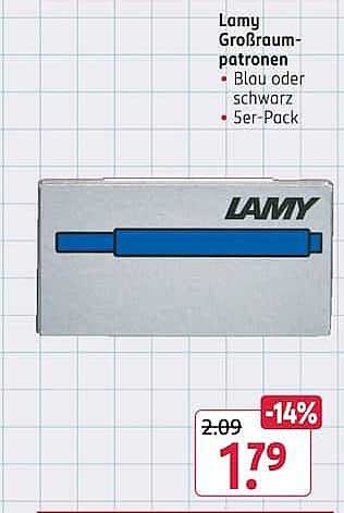 Lamy Großraumpatronen - Blau oder schwarz - 5er-Pack
