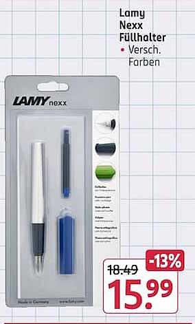 Lamy Nexx Füllhalter • Versch. Farben