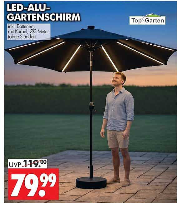 LED-ALU-GARTENSCHIRM