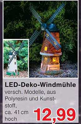 LED-Deko-Windmühle