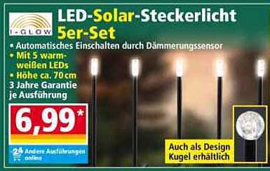 LED-Solar-Steckerlicht 5er-Set