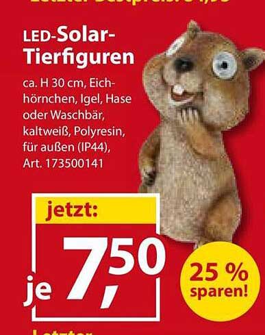 LED-Solar-Tierfiguren