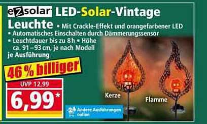 LED-Solar-Vintage Leuchte