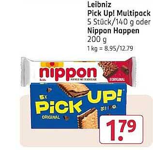 Leibniz Pick Up! Multipack 5 Stück/140 g oder Nippon Happen 200 g