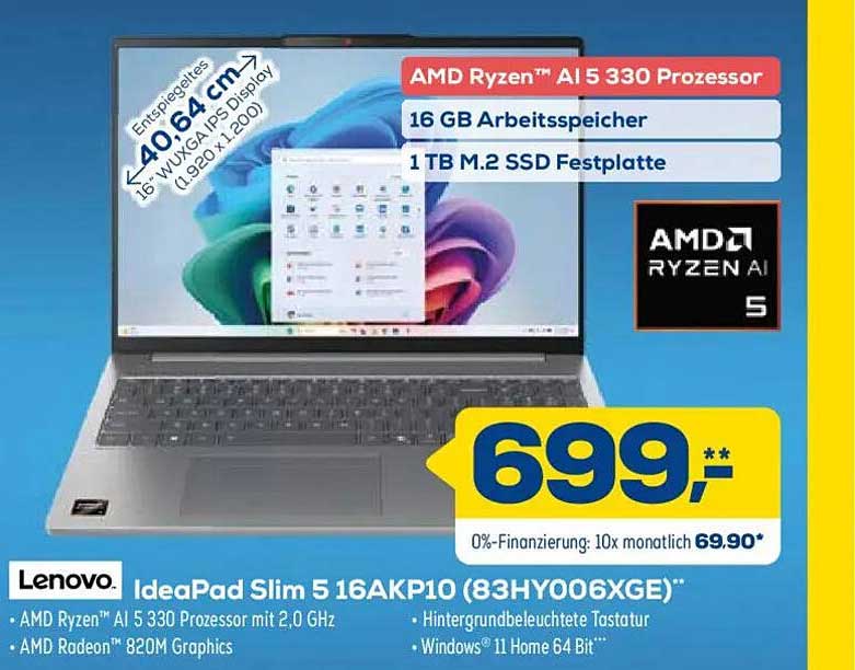 Lenovo IdeaPad Slim 5 16AKP10 (83HY006XGE)**