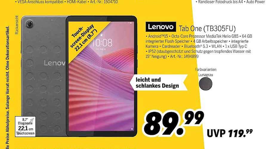 Lenovo Tab One (TB305FU)