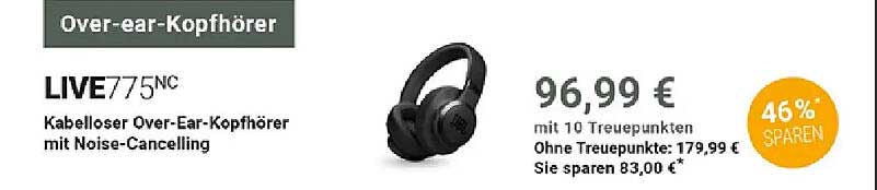 LIVE775NC Kabelloser Over-Ear-Kopfhörer mit Noise-Cancelling