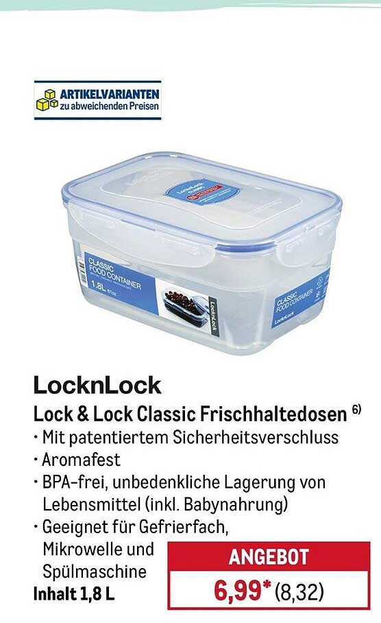 Lock&Lock Classic Frischhaltedosen
