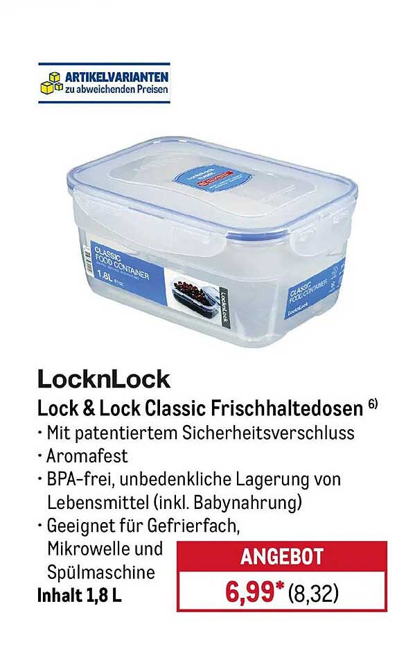 LocknLock Lock & Lock Classic Frischhaltedosen