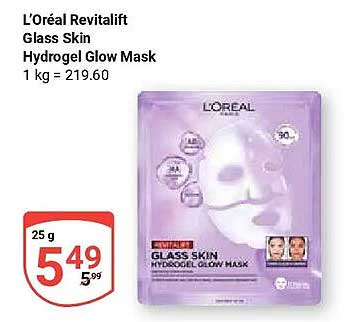 L’Oréal Revitalift Glass Skin Hydrogel Glow Mask