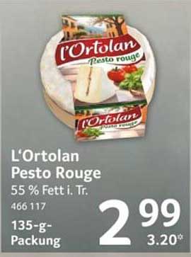 L'Ortolan Pesto Rouge 55 % Fett i. Tr. 466 117 135-g-Packung
