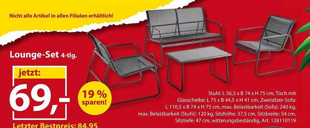 Lounge-Set 4-tlg.
