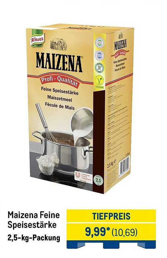 Maizena Feine Speisestärke 2,5-kg-Packung