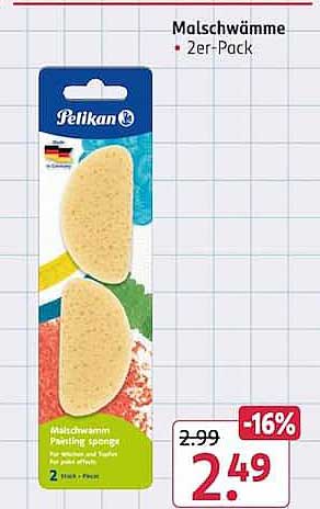 Malschwämme 2er-Pack