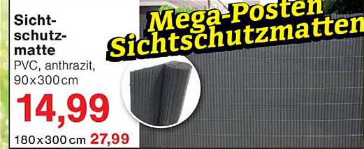 Mega-Posten Sichtschutzmatten