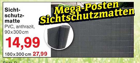 Mega-Posten Sichtschutzmatten
