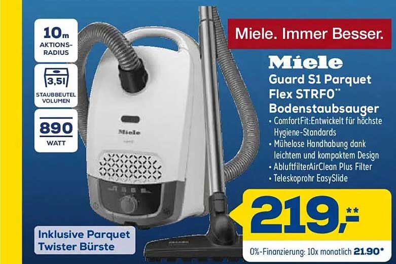 Miele Guard S1 Parquet Flex STRF0 Bodenstaubsauger