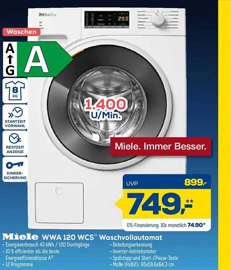 Miele WWA 120 WCS" Waschtvollautomat