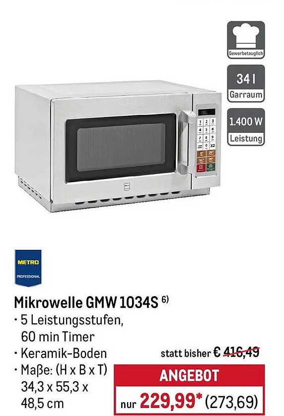 Mikrowelle GMW 1034S