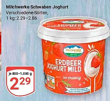 Milchwerke Schwaben Joghurt