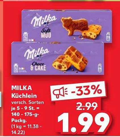 MILKA Küchlein versch. Sorten