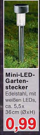 Mini-LED-Gartenstecker