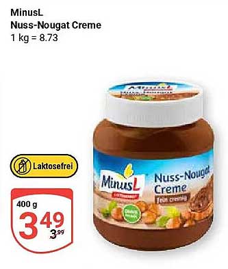 MinusL Nuss-Nougat Creme