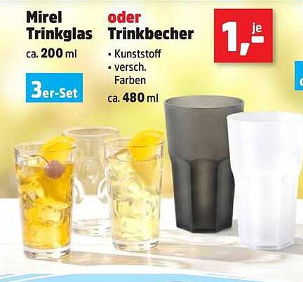 Mirel Trinkglas oder Trinkbecher