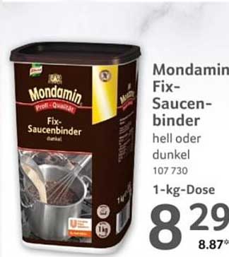 Mondamin Fix-Saucenbinder hell oder dunkel 107 730 1-kg-Dose