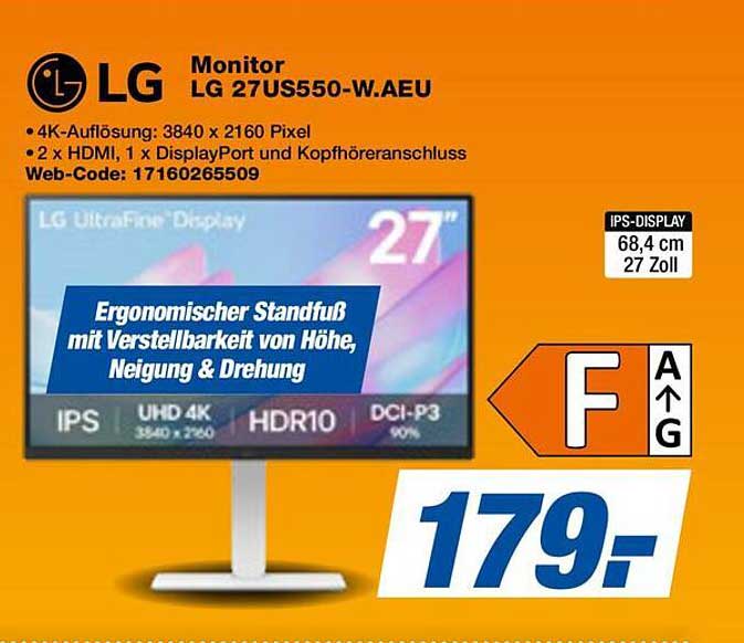 Monitor LG 27US550-W.AEU