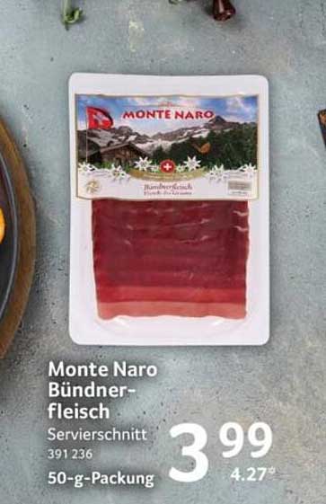 Monte Naro Bündner-fleisch Servierschnitt 391 236 50-g-Packung
