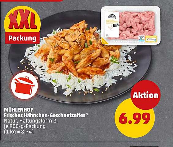 MÜHLENHOF Frisches Hähnchen-Geschnetzeltes*