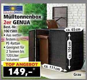 Mülltonnenbox 2er GENUA