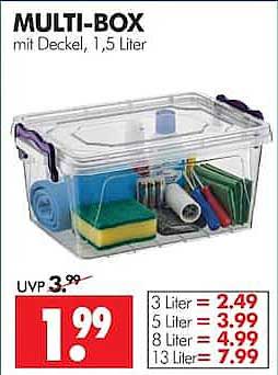 MULTI-BOX mit Deckel, 1,5 Liter
