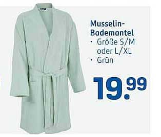 Musselin-Bademantel