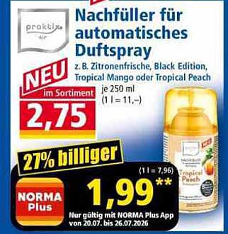 Nachfüller für automatisches Duftspray
