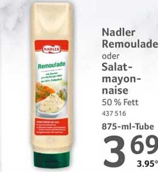 Nadler Remoulade oder Salatmayonnaise 50 % Fett 875-ml-Tube