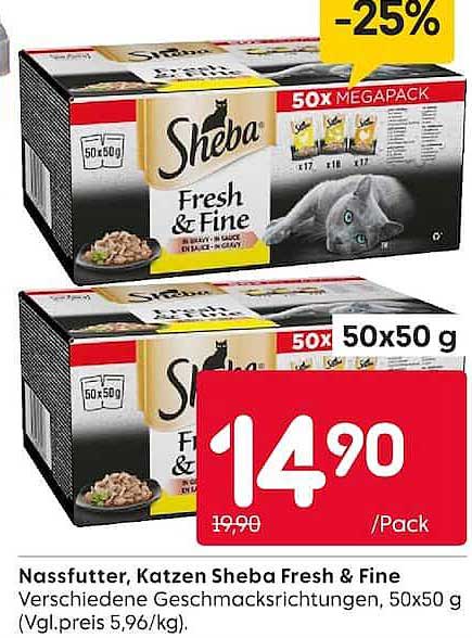 Nassfutter, Katzen Sheba Fresh & Fine