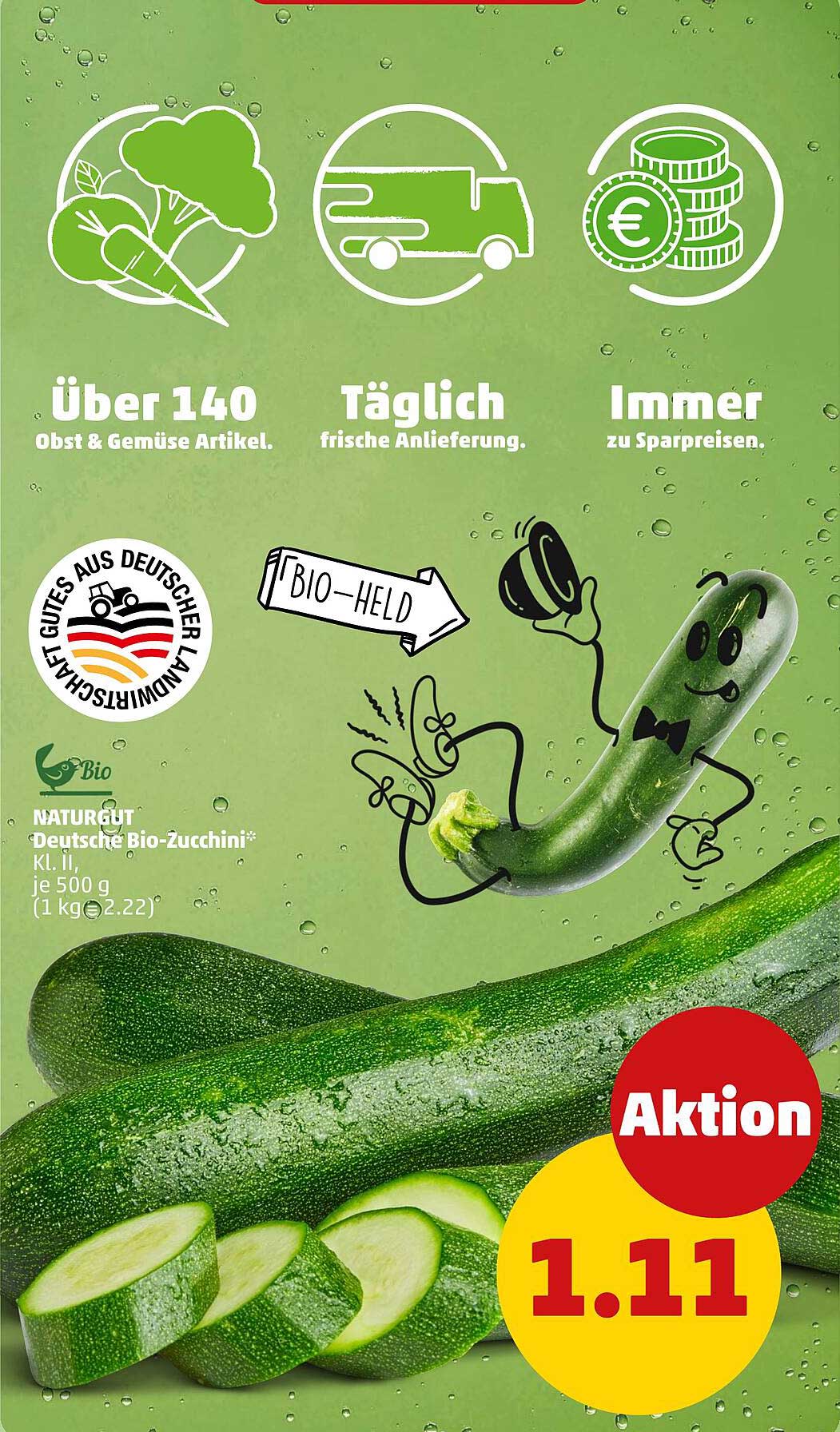 Naturgut Deutsche Bio-Zucchini*