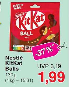 Nestlé KitKat Balls 130 g (1 kg = 15,31)