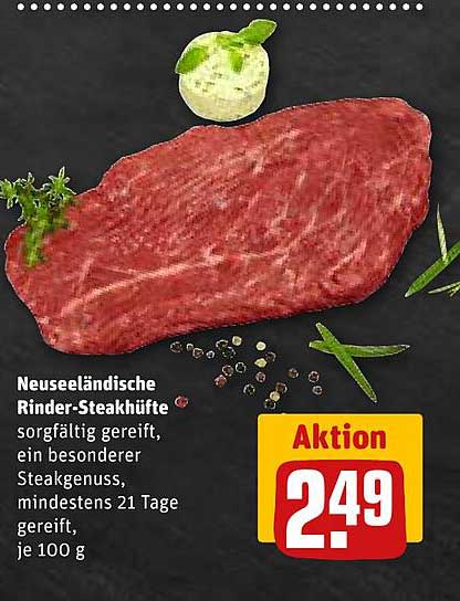 Neuseeländische Rinder-Steakhüfte